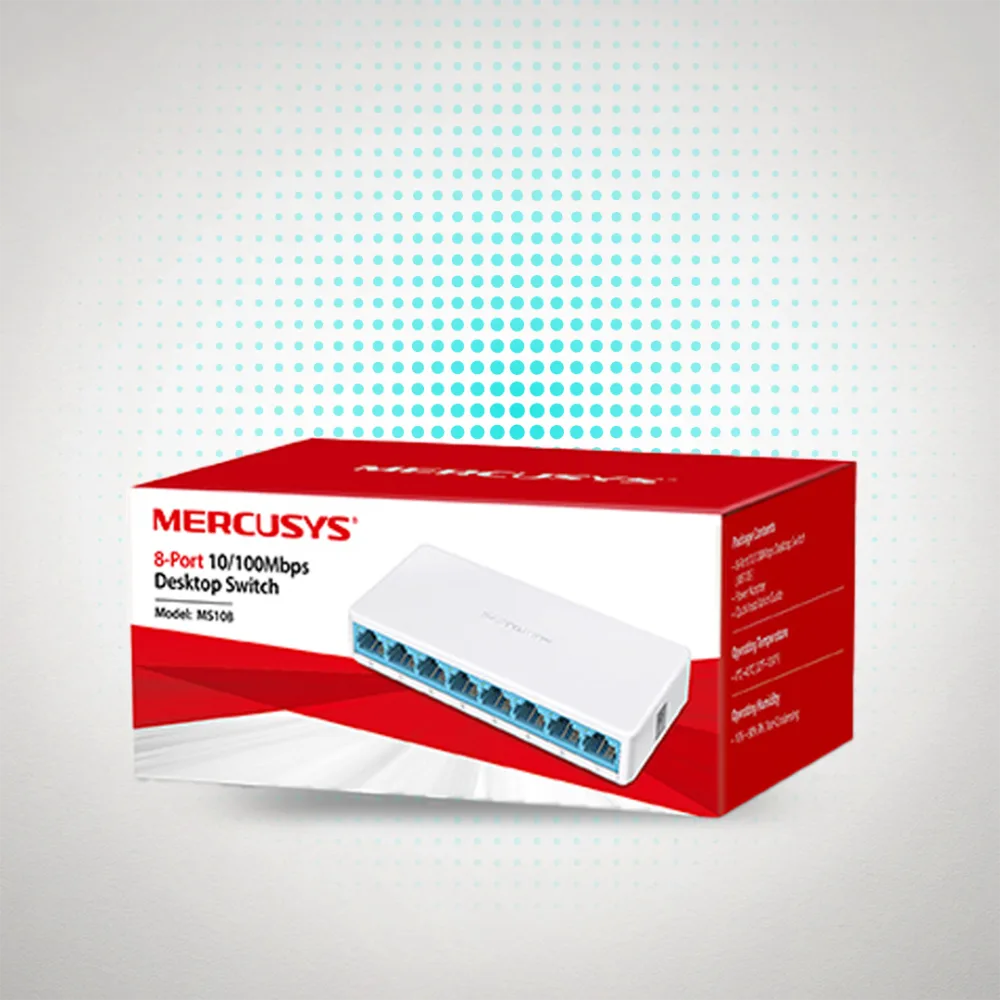 SWITCH MERCUSYS 8 PUERTOS MS108